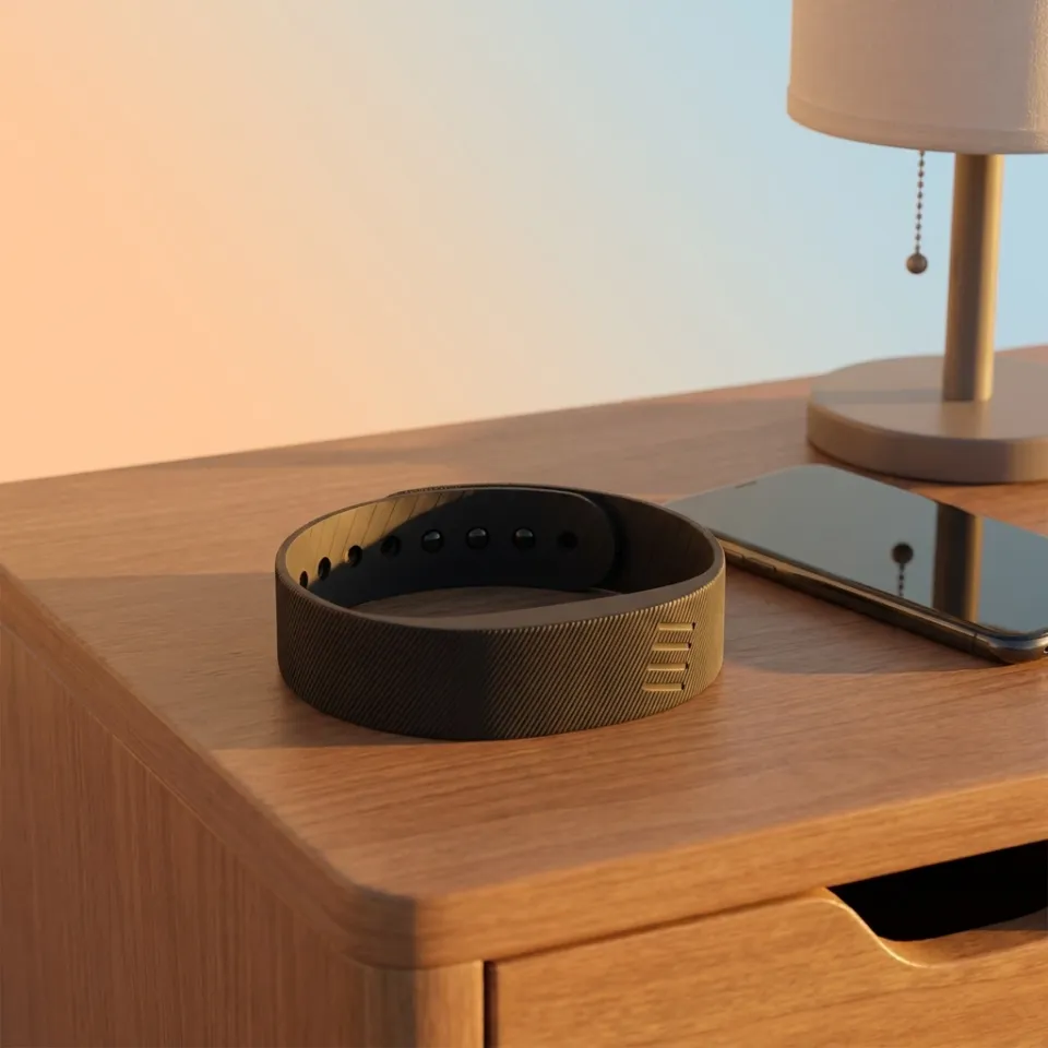 The Dawn Band on a nightstand